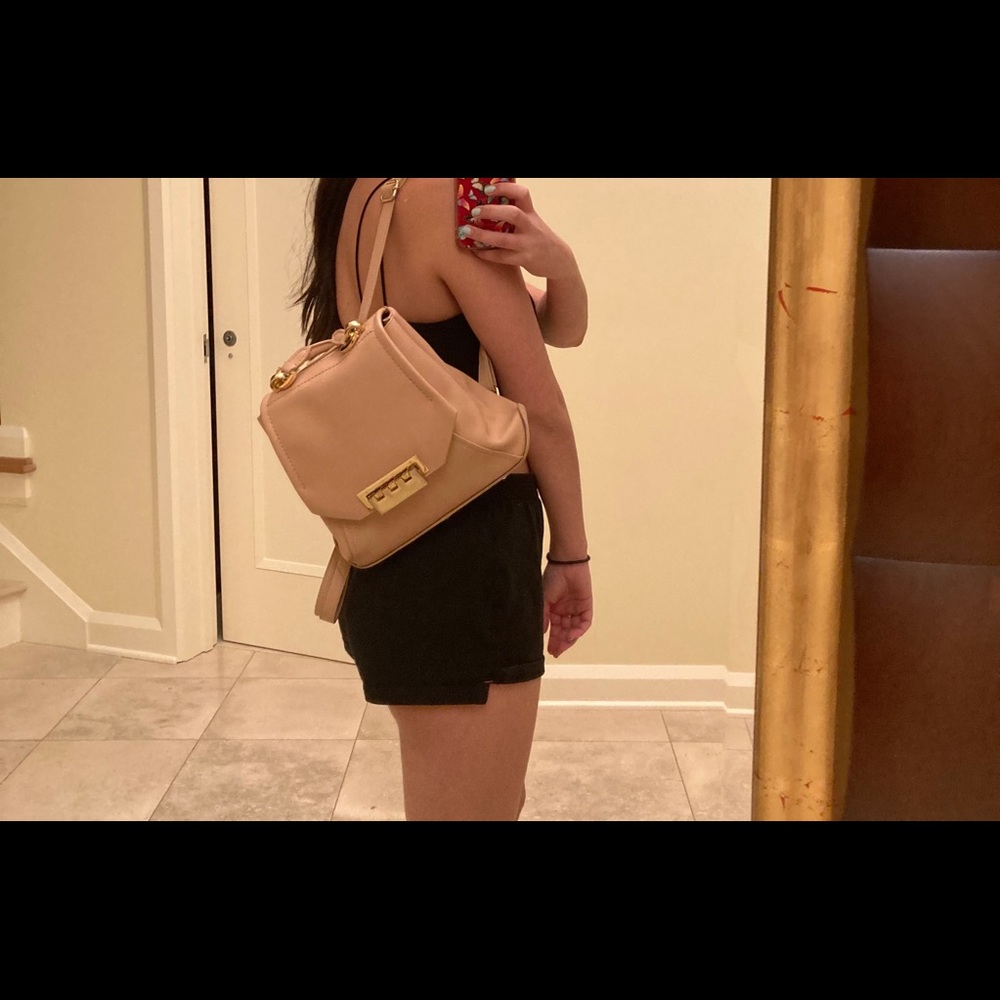 Zac posen tan backpack